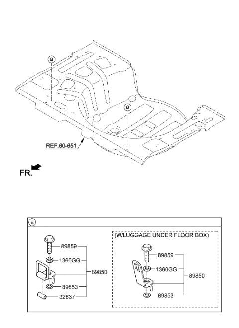 2013 Hyundai Elantra GT Child Rest Holder Diagram