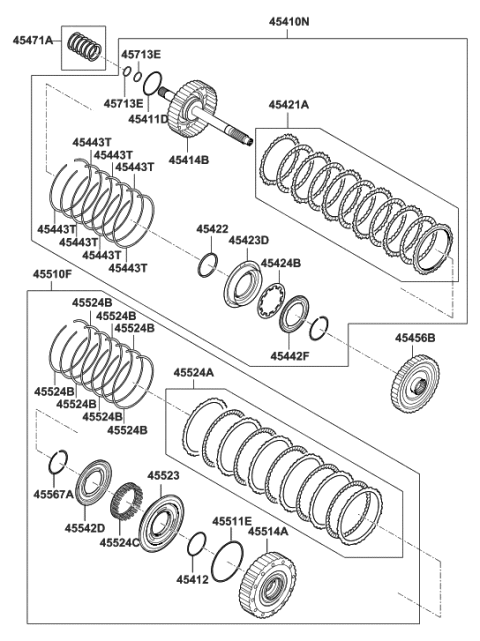 2013 Hyundai Elantra GT Transaxle Clutch - Auto Diagram 1