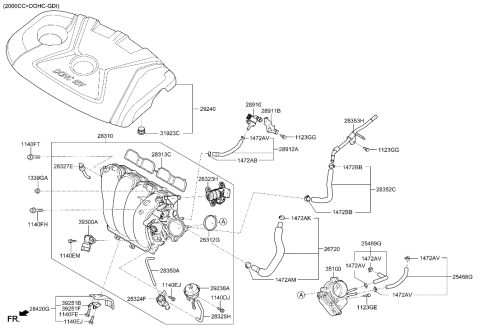 2013 Hyundai Elantra GT Intake Manifold Diagram 4