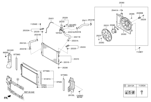 2014 Hyundai Elantra GT Insulator-Radiator Mounting,Upper Diagram for 25335-1P000