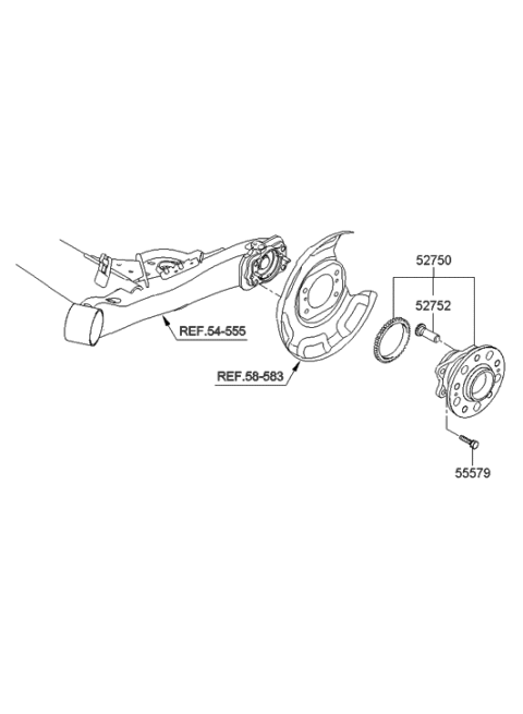 2013 Hyundai Elantra GT Rear Axle Diagram