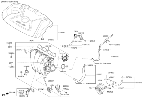 2013 Hyundai Elantra GT Intake Manifold Diagram 3