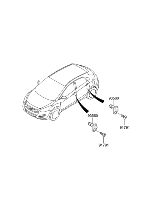 2013 Hyundai Elantra GT Switch Diagram 2