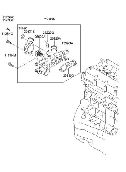 2005 Hyundai Sonata New Body Style (Korean) Oil Cooling Diagram