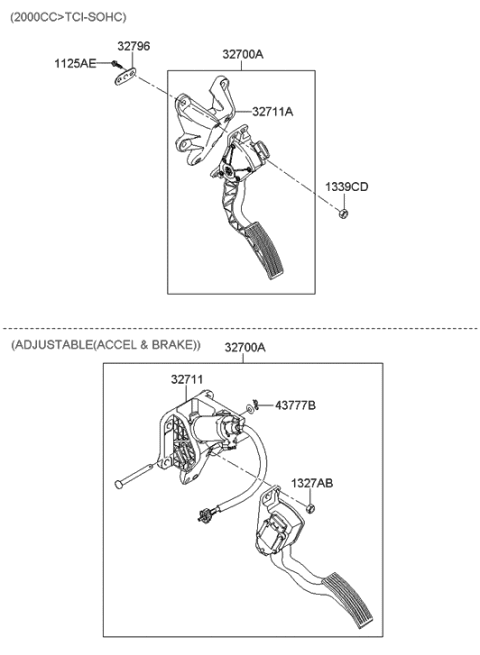 2005 Hyundai Sonata Accelerator Linkage Diagram