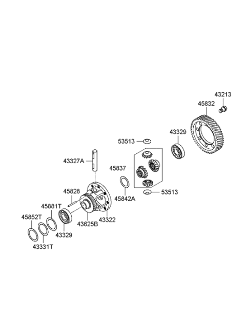 2005 Hyundai Sonata New Body Style (Korean) Transaxle Gear - Auto Diagram 2