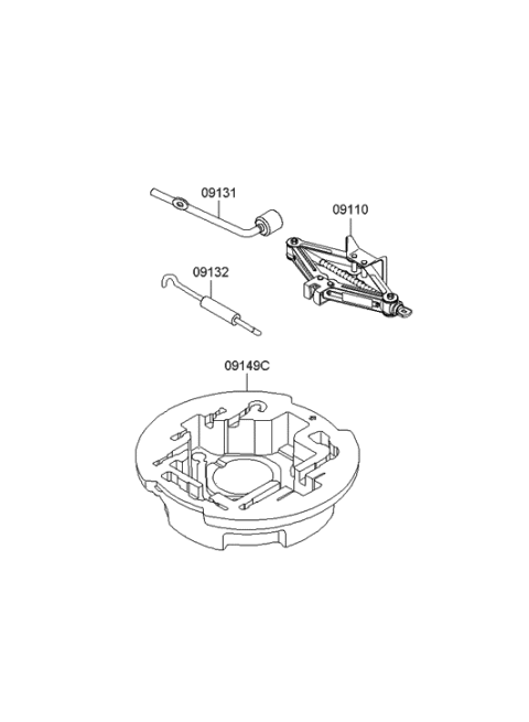 2005 Hyundai Sonata OVM Tool Diagram