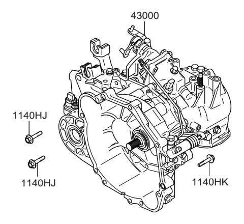 2005 Hyundai Sonata New Body Style (Korean) Transaxle (MTA) Diagram
