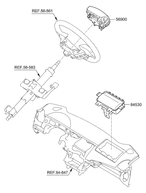 2015 Hyundai Accent Air Bag System Diagram 1