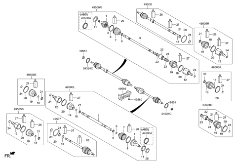 2017 Hyundai Accent Drive Shaft (Front) Diagram