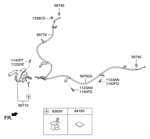 2016 Hyundai Accent Parking Brake System Diagram