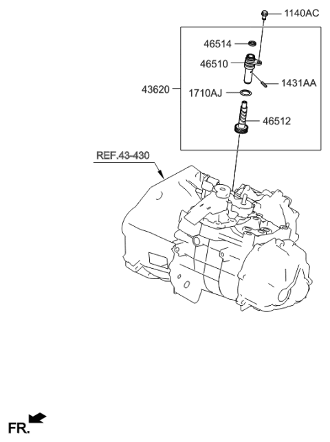 2017 Hyundai Accent Speedometer Driven Gear Diagram