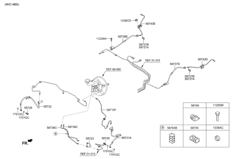 2016 Hyundai Accent Brake Fluid Line Diagram 1