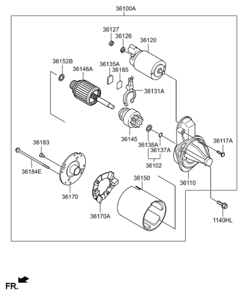 2017 Hyundai Accent Starter Diagram