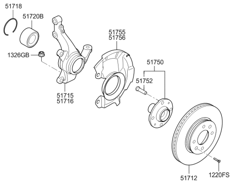 2015 Hyundai Accent Front Axle Diagram