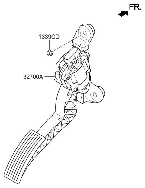 2016 Hyundai Accent Accelerator Pedal Diagram