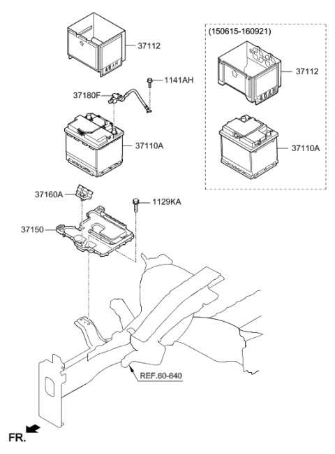 2016 Hyundai Accent Battery & Cable Diagram