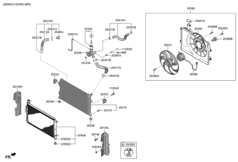 2021 Hyundai Veloster Engine Cooling System Diagram 2