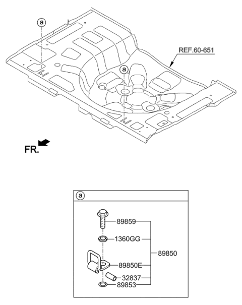 2020 Hyundai Veloster Child Rest Holder Diagram