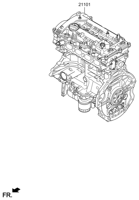 2021 Hyundai Veloster Sub Engine Diagram 2