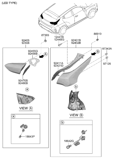 2020 Hyundai Veloster Rear Combination Lamp Diagram 2