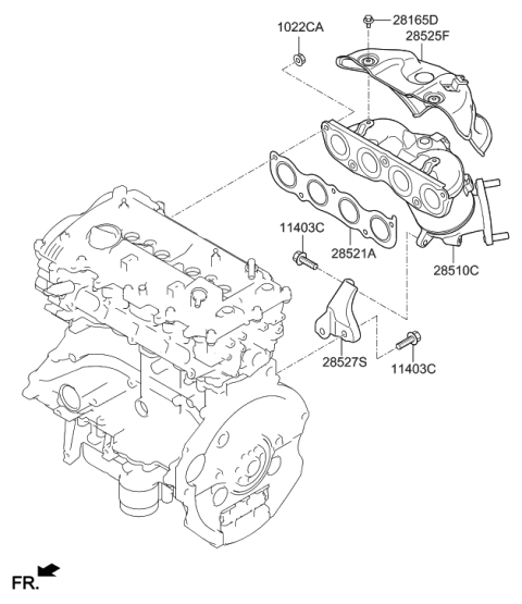 2021 Hyundai Veloster Exhaust Manifold Diagram 2