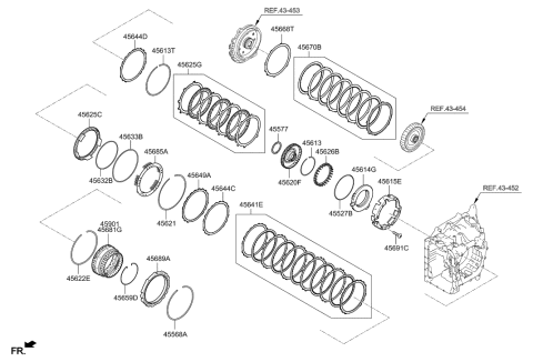 2019 Hyundai Veloster Transaxle Brake-Auto Diagram