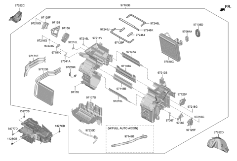 2021 Hyundai Veloster Heater System-Heater & Blower Diagram 1