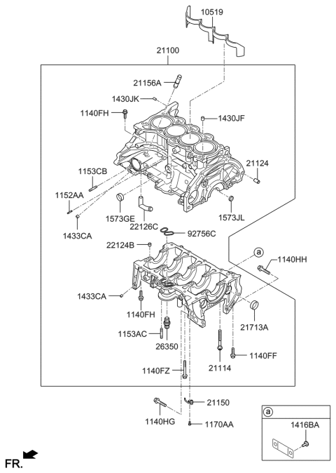 2020 Hyundai Veloster Cylinder Block Diagram 2