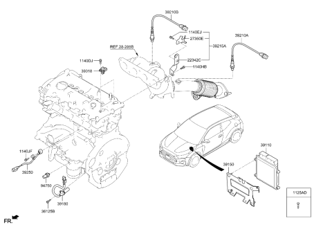 2019 Hyundai Veloster Electronic Control Diagram 2