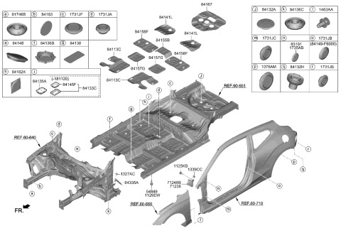 2021 Hyundai Veloster Isolation Pad & Plug Diagram 1