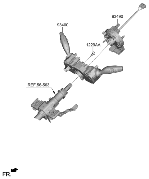 2019 Hyundai Veloster Multifunction Switch Diagram