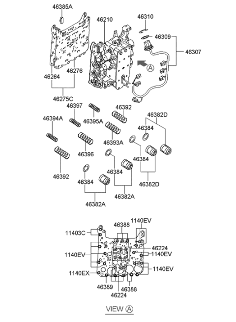 2006 Hyundai Elantra Old Body Style Transmission Valve Body Diagram 2
