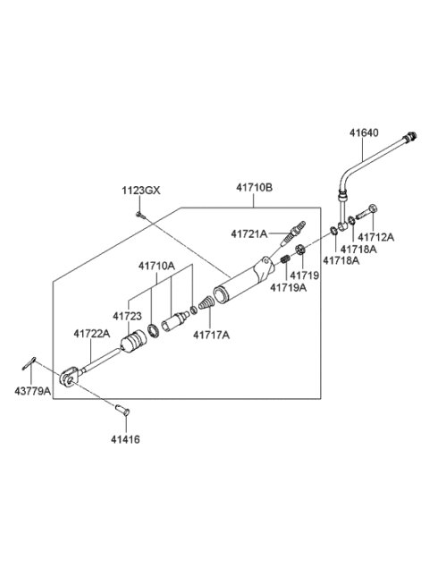 2006 Hyundai Elantra Old Body Style Clutch & Release Fork (MTA) Diagram 2