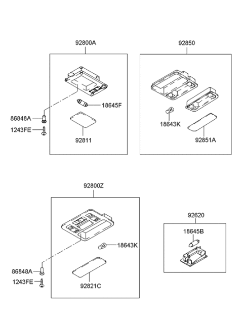 2000 Hyundai Elantra New Body Style Room Lamp Diagram