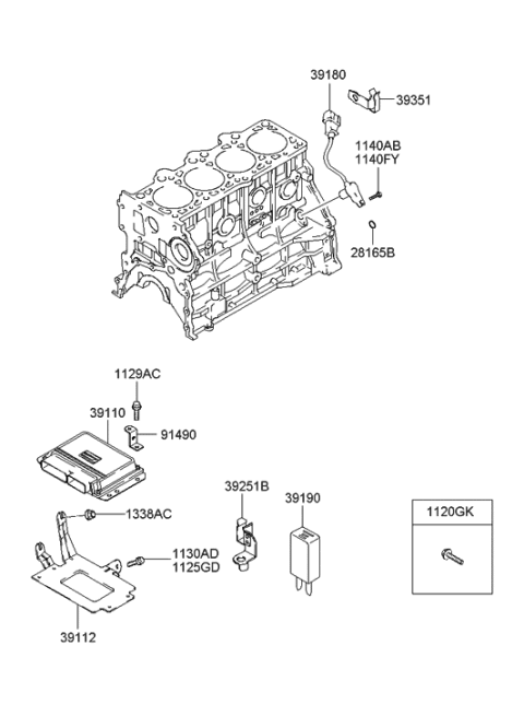 2000 Hyundai Elantra Electronic Control Diagram