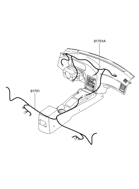 2006 Hyundai Elantra Old Body Style Instrument Wiring Diagram