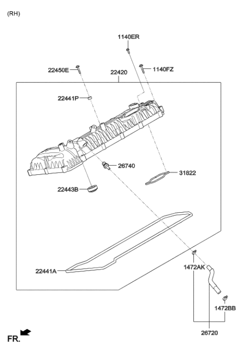 2015 Hyundai Equus Rocker Cover Diagram 2