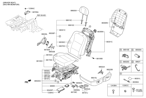 2015 Hyundai Equus Front Seat Diagram 3