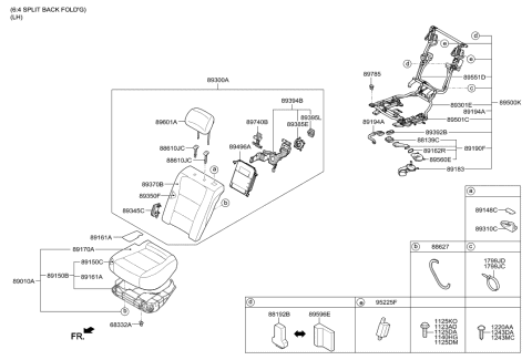 2014 Hyundai Equus Rear Seat Diagram 2