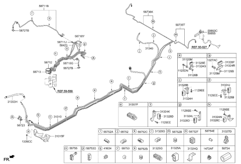 2015 Hyundai Equus Hose-Vapor Tube To PCSV Diagram for 31353-3N080