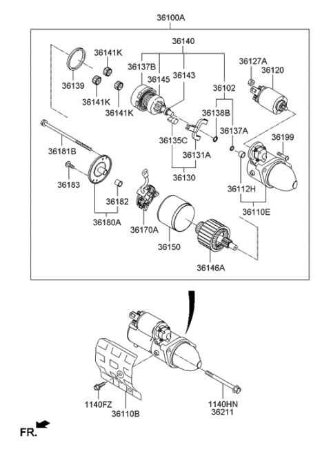 2015 Hyundai Equus Starter Diagram