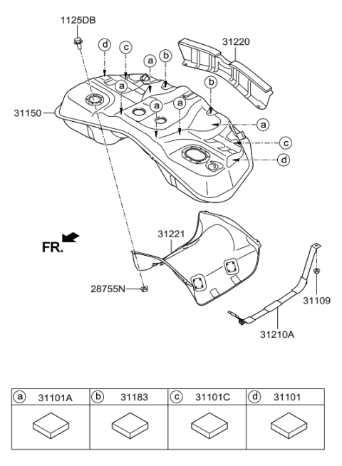 2015 Hyundai Equus Fuel System Diagram 2