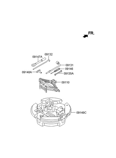 2014 Hyundai Equus OVM Tool Diagram