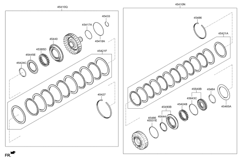 2015 Hyundai Equus Disc Set-Clutch Diagram for 45471-4E030