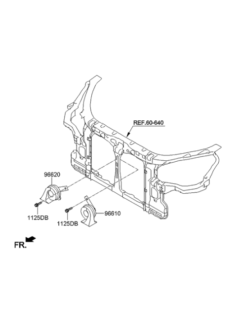 2015 Hyundai Equus Horn Diagram