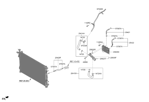 2021 Hyundai Palisade Oil Cooling Diagram