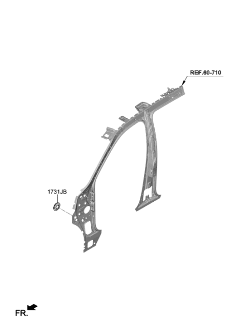 2020 Hyundai Palisade Sunroof Diagram 3