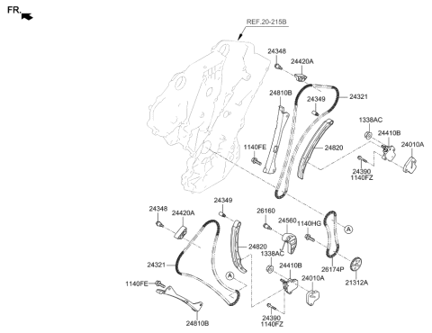 2022 Hyundai Palisade Camshaft & Valve Diagram 2