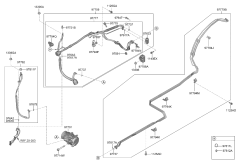 2020 Hyundai Palisade Hose & Tube Assembly Diagram for 97759-S8600